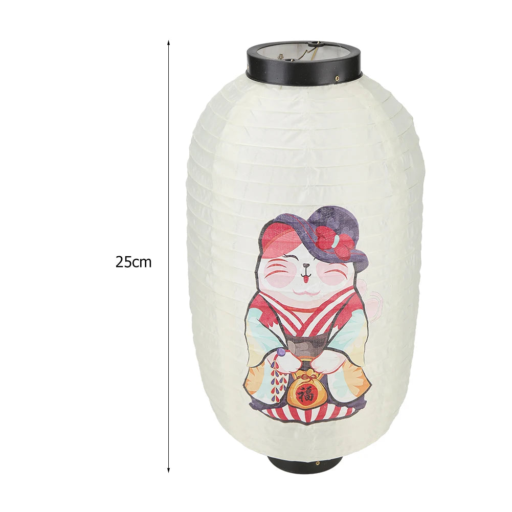 Lucky Cat Japanese Lantern Outdoor Bistro Waterproof Cute Simple