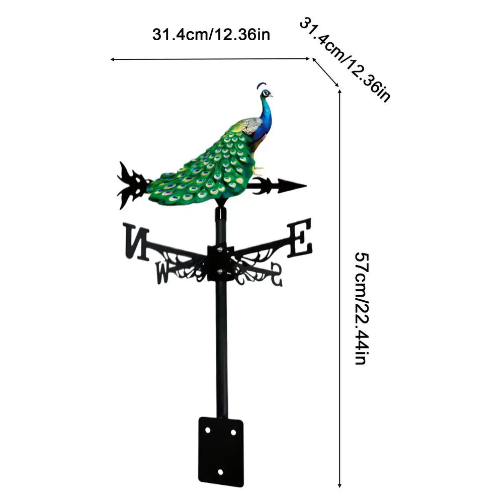 Weather Vane Outside Outdoor Wind Direction Indicator Sculpture