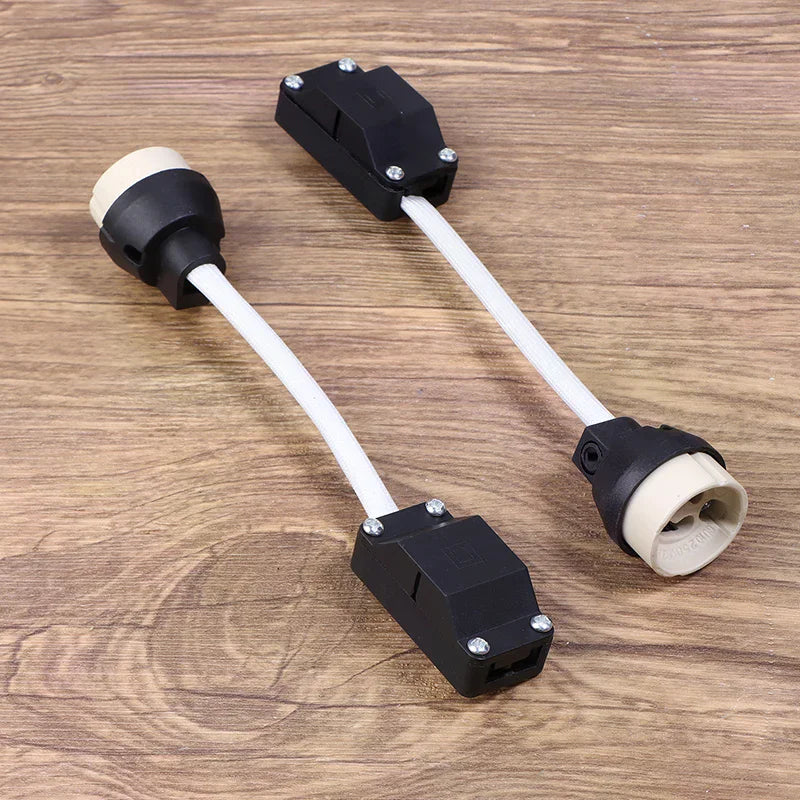 5Pcs GU10 Lamp Holder With Terminal Box Socket 2A 250V Ceramic Lamp Bases Connector For LED Light Halogen Bulbs Downlights Zpaxo