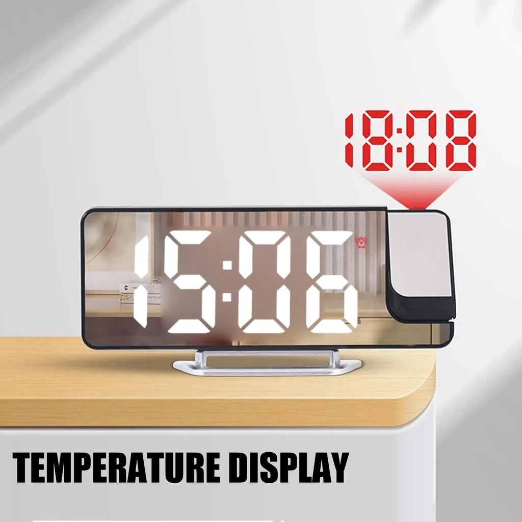 Digital Projection Clock Multifunctional Indoor Outdoor Alarm LED