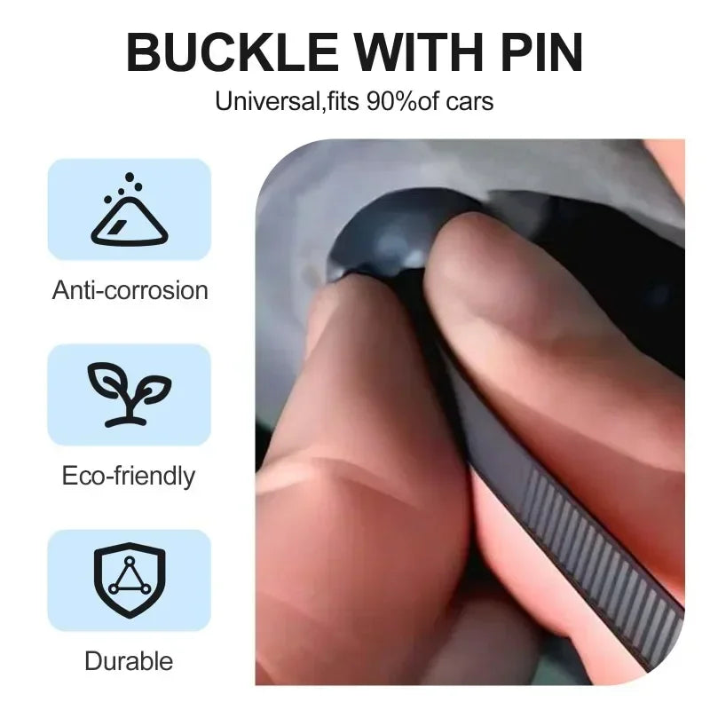 Self-locking Universal Nylon Cable Tie Buckle Heavy Duty Zip Ties with Pin & Button Car Daily Repair Fastening Strap Clip Cable Zpaxo