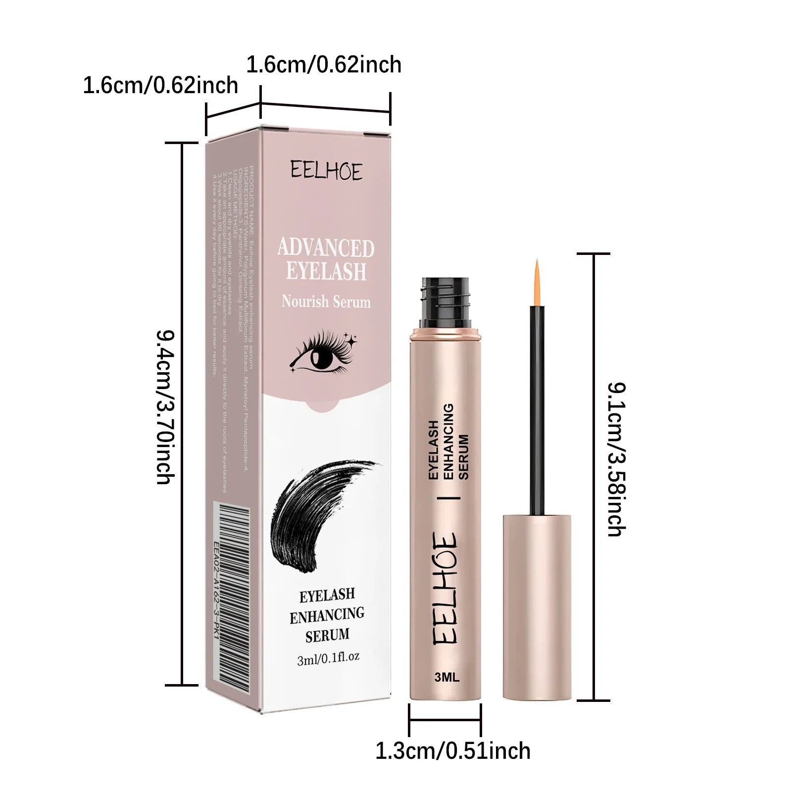 Eyelash Growth Serum – Fuller, Thicker & Longer Lashes Eyelash Growth Serum Zpaxo