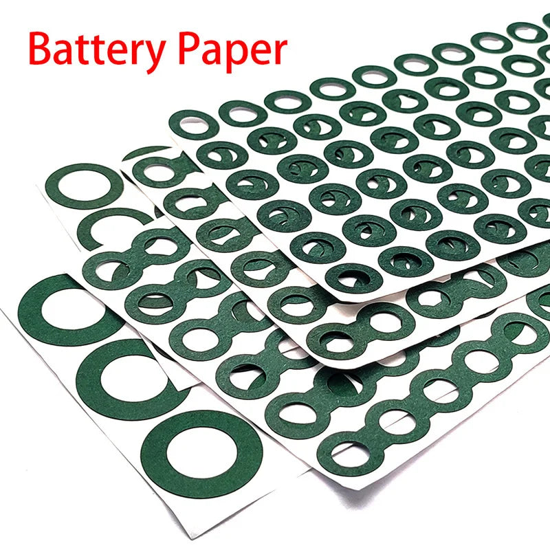 18650 21700 32650 Li-ion Battery Insulation Gasket Barley Paper 1S-8S Pack Cell Insulating Glue Patch Electrode Insulated Pads Zpaxo
