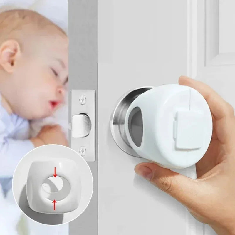 Baby Safety Door Lock Protective Cover Child Design Prevents
