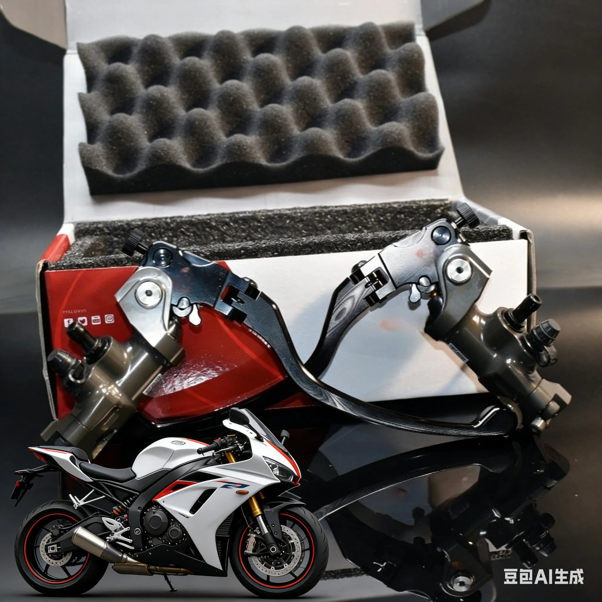 CNC 19MM GP Brake Master Cylinder Pump for 22MM Handlebar