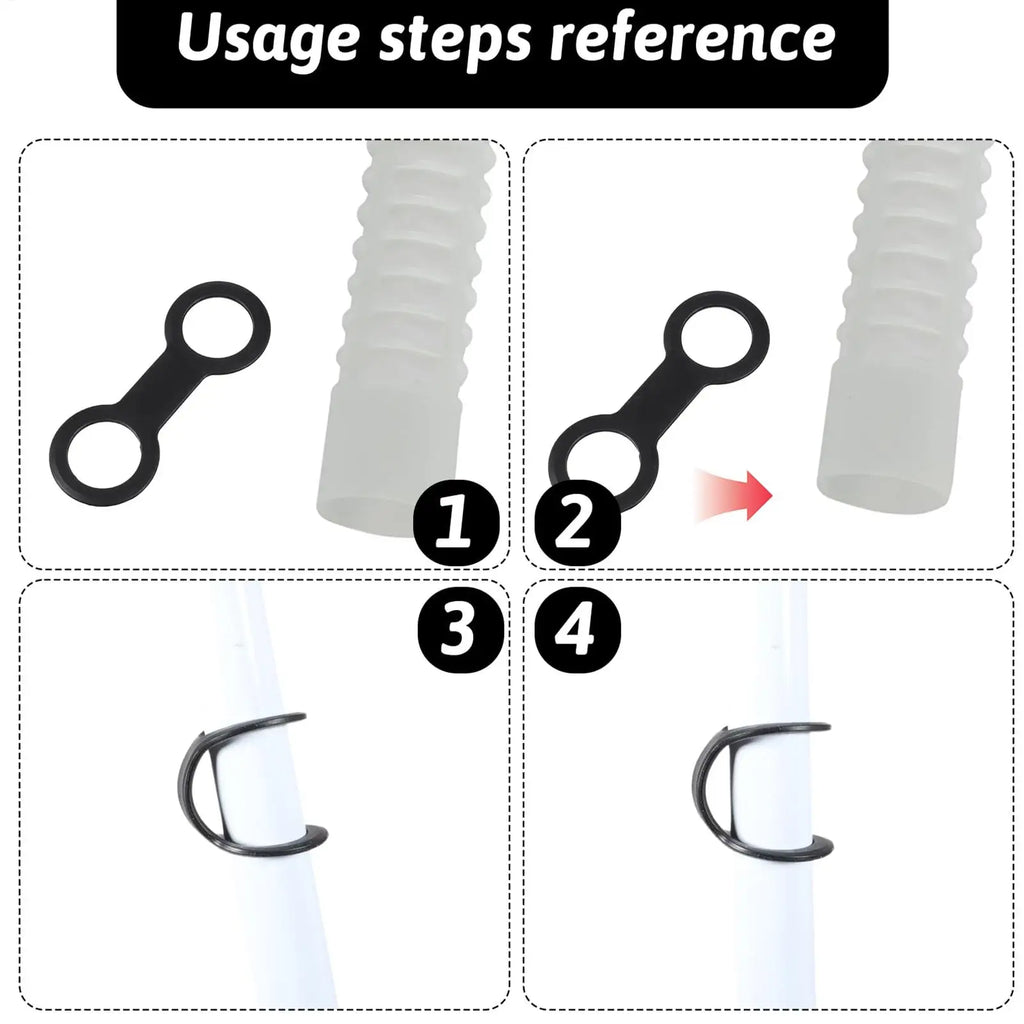 Snorkel Keeper Quick Release Double-ring Flexible Silicone Retainer