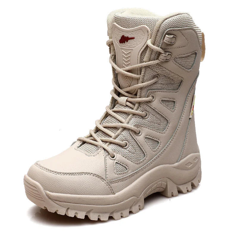 Winter Warm Plush Fur Snow Boots Waterproof Men's Outdoor Non-slip Zpaxo Beige 46 China Mainland