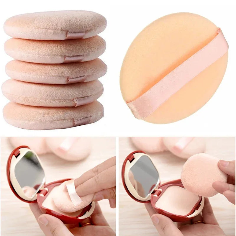 Soft Velvet Powder Puff – Double-Sided Makeup Sponge Set