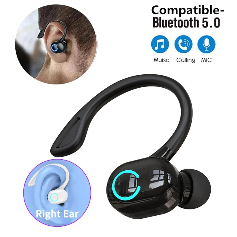 Sports Bluetooth Earphones Business Car Call Headphone With Microphone Handsfree Calling Headset For Sport Driving Office Calls Zpaxo