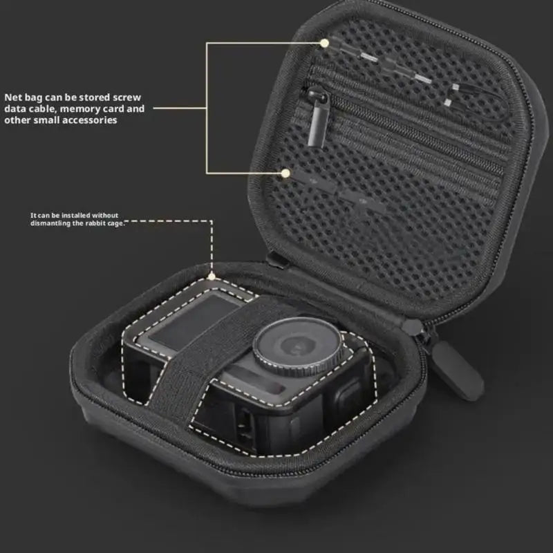 652F Lightweight Compactly Storage Bag Sports Cameras Shell Case Zpaxo