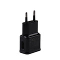 5V 2A USB Charger Dual USB Chargers Cell Phone EU Plug Power Adapter Wall Charging for Samsung Xiaomi Huawei Phone Power Adapter Zpaxo 1usb black