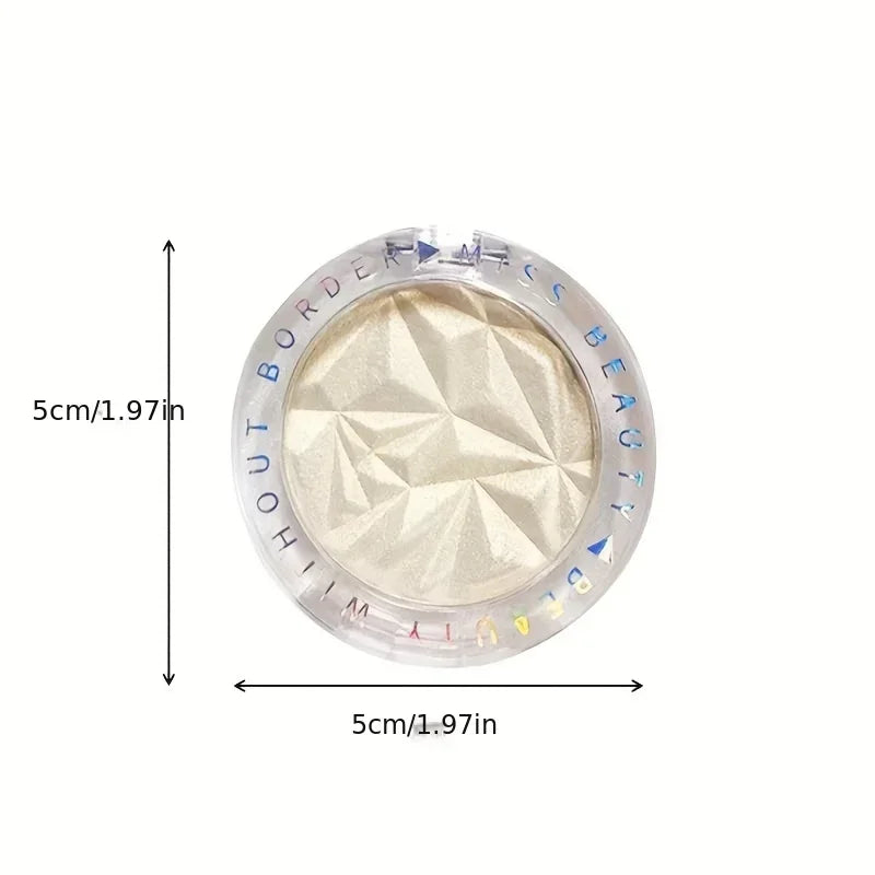 2 Colors Diamond Highlighter Powder Palette Glitter Face Contour Brighten Makeup Shimmer Ultra-concentrated Illuminate Cosmetic Zpaxo