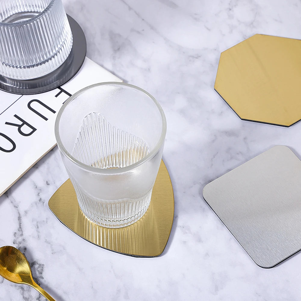 Stainless Steel Coaster Table Mat – Non-Slip Heat Insulating Pad