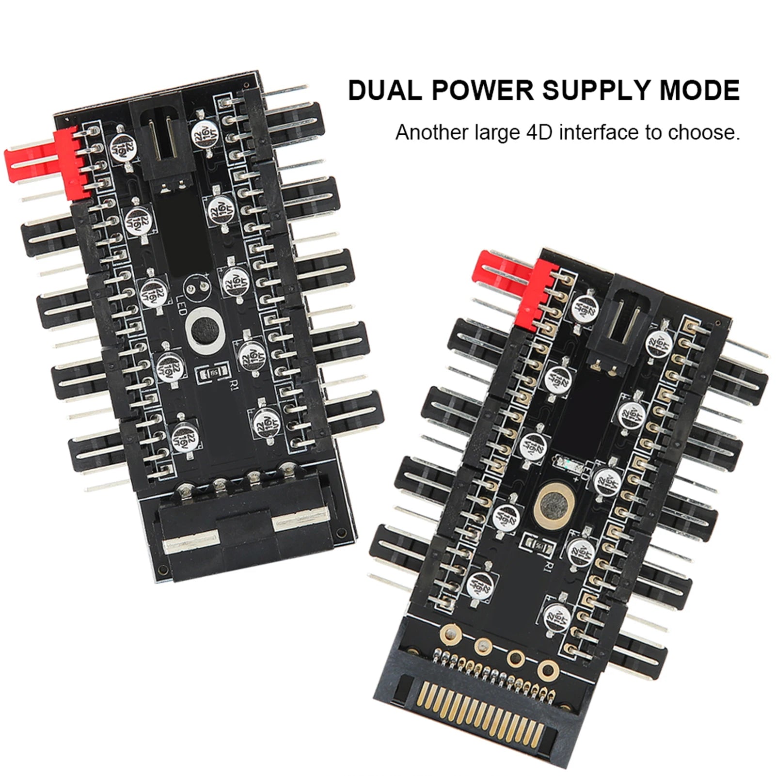 CPU Cooling Hub Chassis Fan Computer Tempreture Regulator 4pin Case