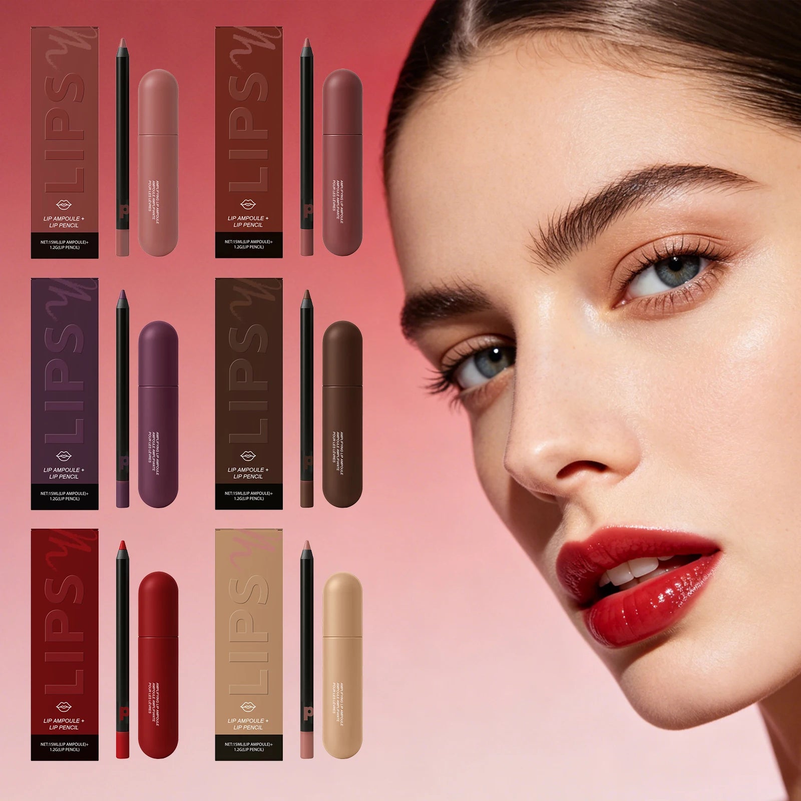 Nicotinamide Lip Serum & Lipliner Kit – Plump & Moisturize Lip Serum Kit Zpaxo