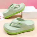 Thick Bottom Flip Flops Women's Summer 2025 Height Increasing Anti