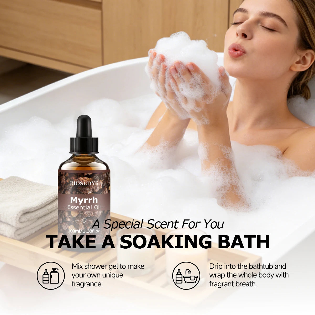 MYRRH ESSENTIAL OIL Moisturizing Nourishing Massage Suitable Skincare Zpaxo