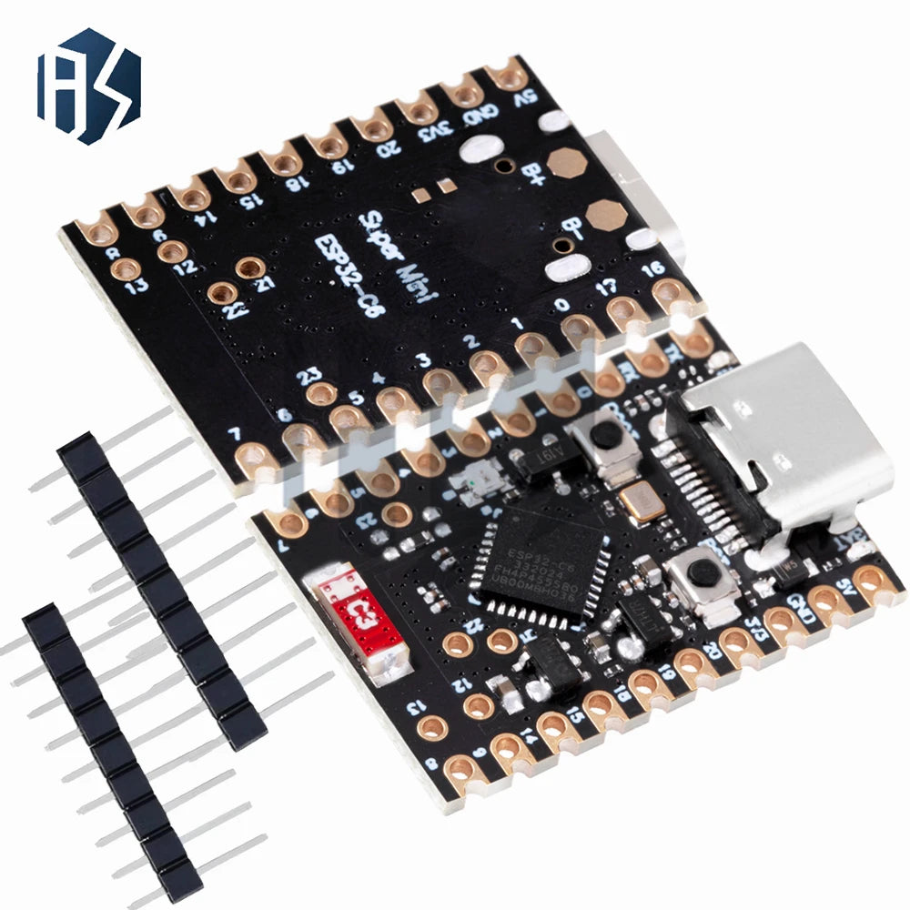 ESP32-C6 SuperMini Development Board Microcontroller Programming Learning Controller Core Board Zpaxo