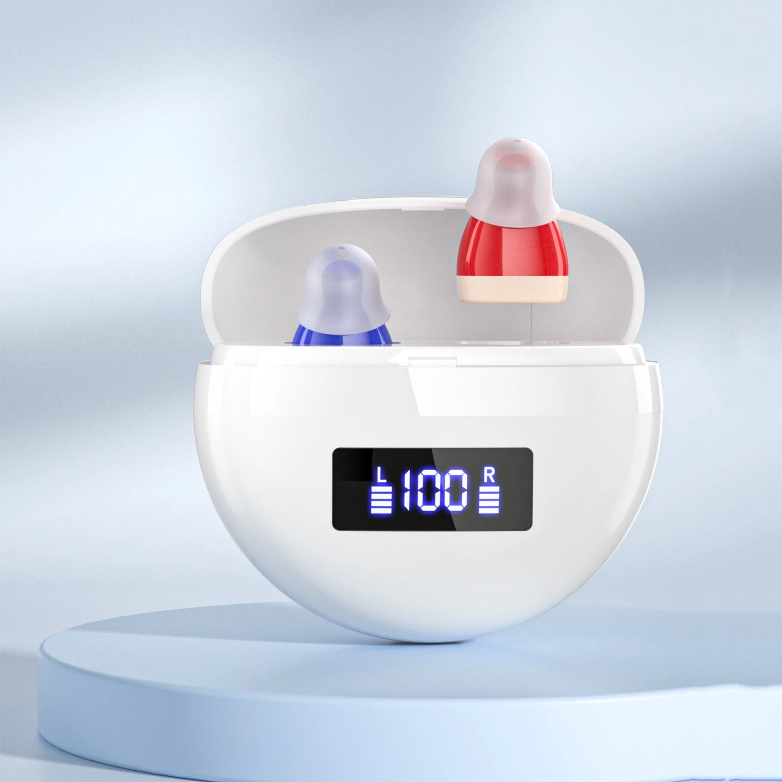 Portable Rechargeable Hearing Amplifiers Headphones Adults Magnetic