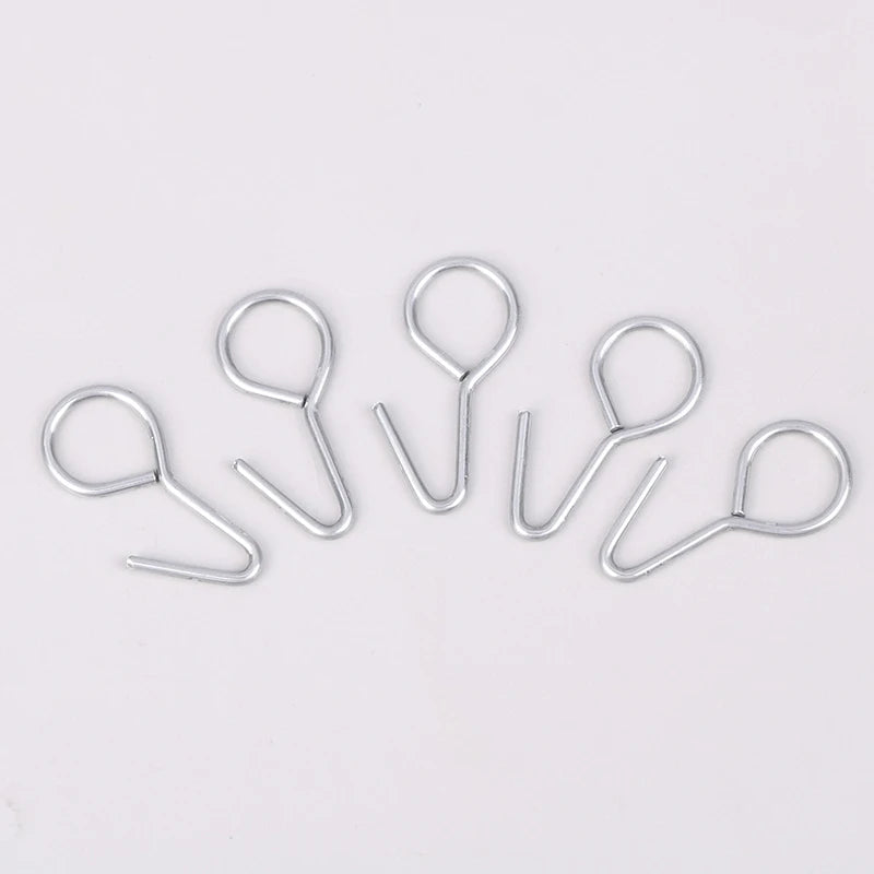 100-Pack S-Hook Car Seat Cover Fasteners | Universal Steel Clips