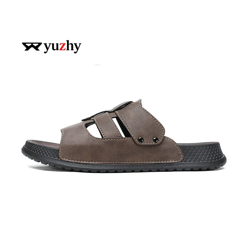 Men's Slippers Comfortable Lightweight Soft Sole Casual Slides Indoor