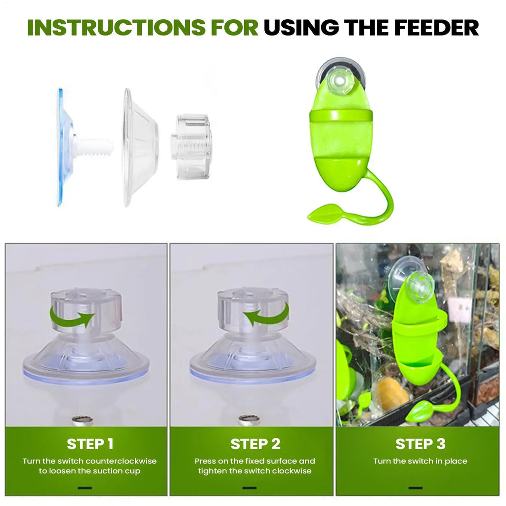 Reptile Climbing Branch Suction Cup Heat Resistant Perch Lizard