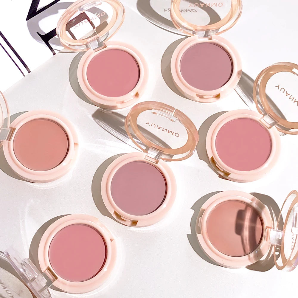 Single-color blush contour cream: Soft mist multi-color suitable for all makeup styles Cheek Blusher Powder Makeup Zpaxo
