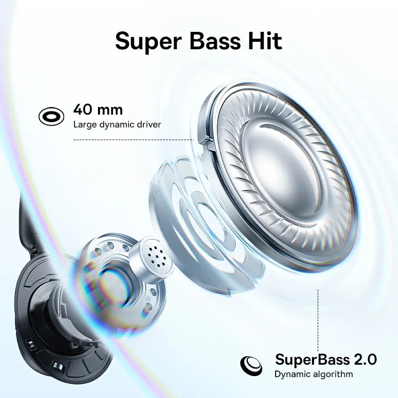 Baseus Bass BH1 NC Lite ANC Wireless Headphones 95 Noise Cancelling