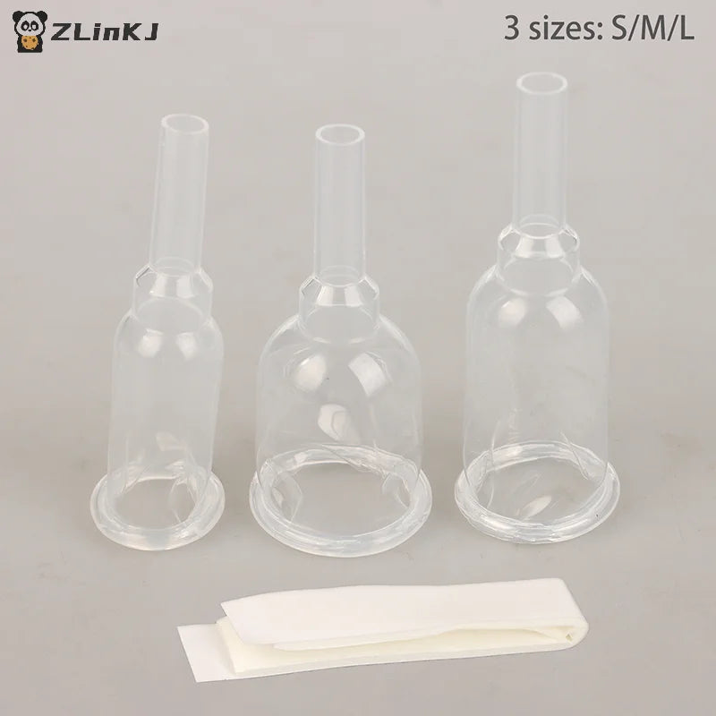 ▶1Pcs Disposable Silicone External Catheter Urine Collector Sterilized Comfortable Medical Self Adhesive Male External Catheter Zpaxo