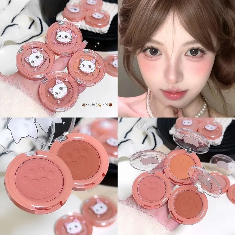 Three Dimensional Relief Blush Natural Tender Delicate Makeup Peach