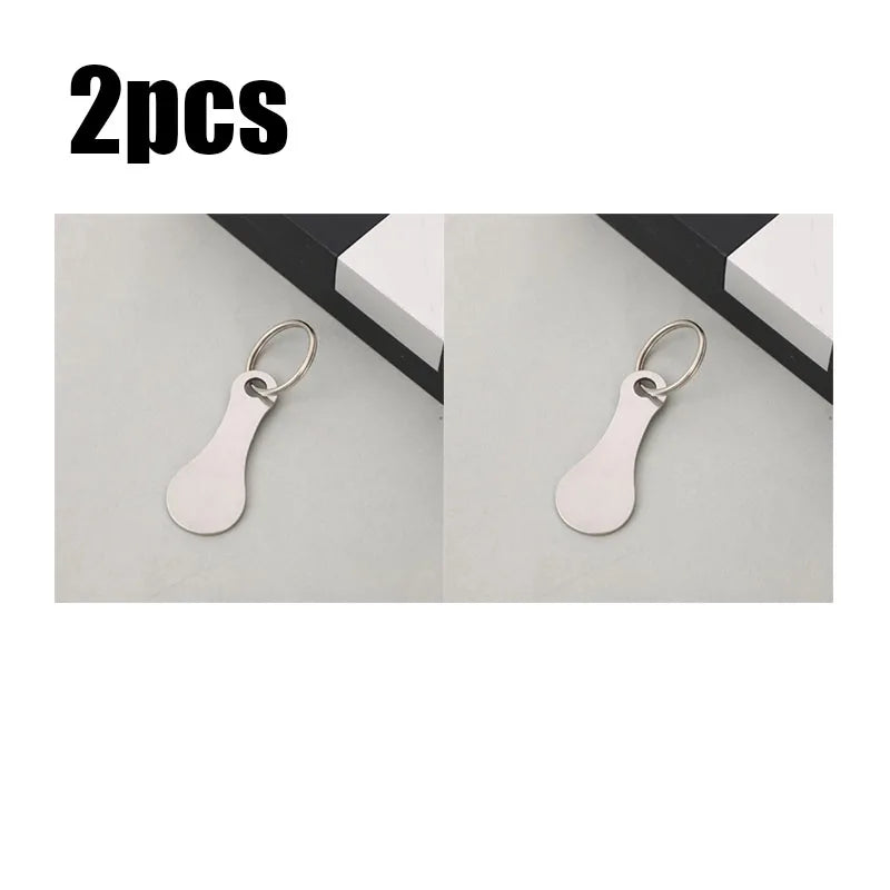 Metal Shopping Cart Tokens – Trolley Coin Keychain 1–6 Pack