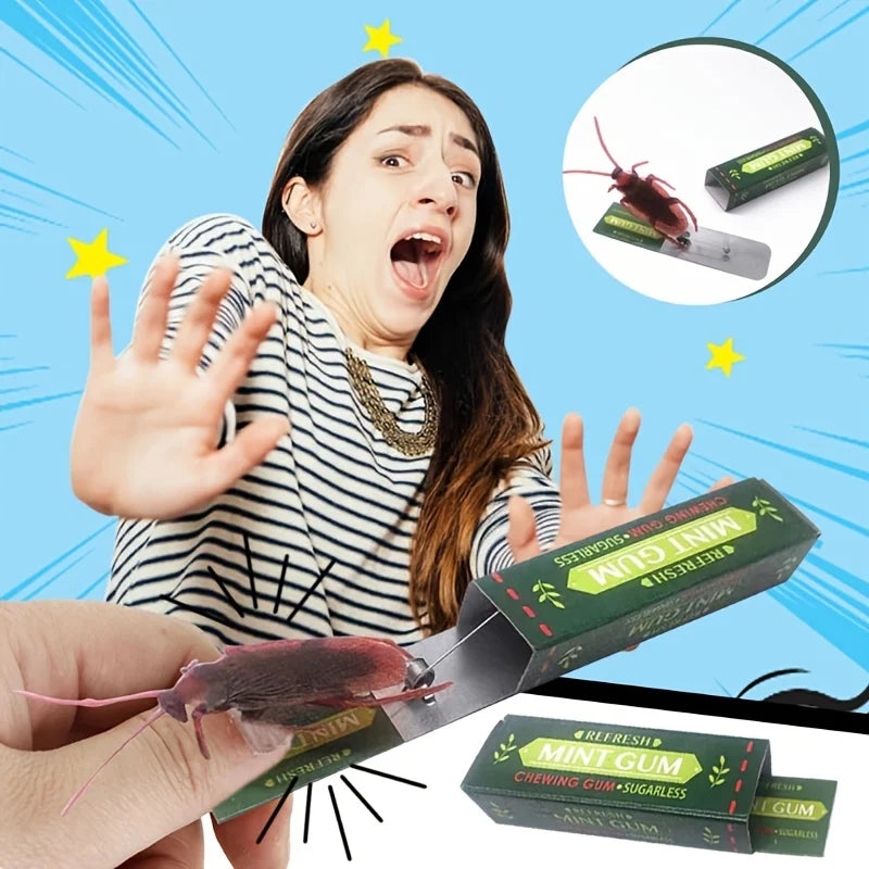 Simulation Cockroach Chewing Gum Creative Novelty Funny Toy Startled