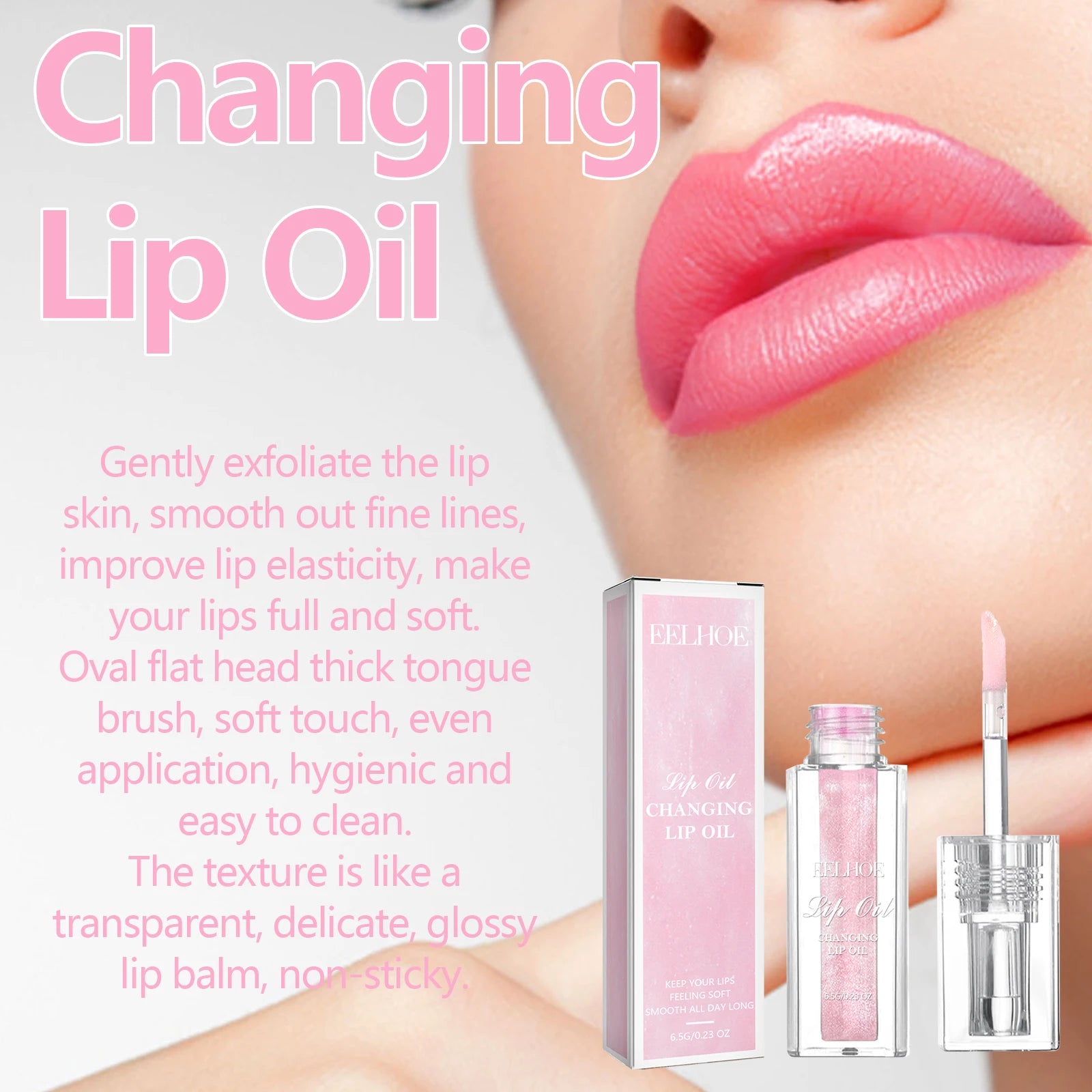Eelhoe Color Changing Lip Oil – Moisturizes & Smooths Lips Color Changing Lip Oil Zpaxo