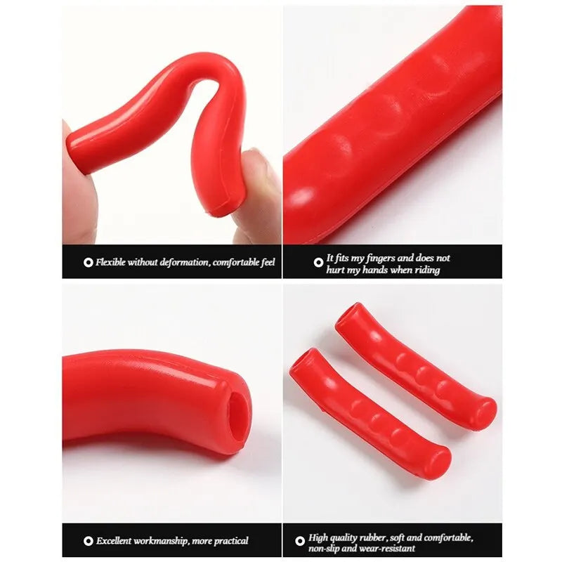 1 Pair Bicycle Brake Handle Protection Cover Mountain Road Bike Brake Lever Protection Anti Slip Gel Sleeve Cycling Accessories Zpaxo