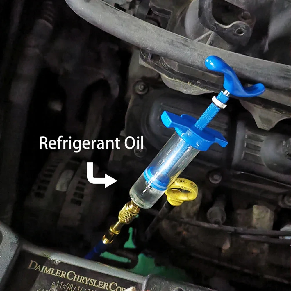 Auto Oil Dye Injector Car Injection Tool 1 4 SAE Refrigerant Fluid