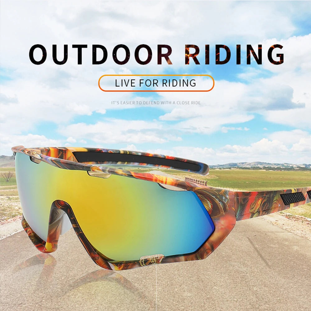 Riding Glasses Cycling Sunglasses UV400 Sports Glasses Bicycle Mountain Bike Eyewear Men's & Women’s Sunglasses Road Goggles Zpaxo