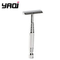 2026 Flash Sale！YAQI Romulus Polished 316 stainless Steel AC Blade Single-edged Mens Shaving Safety Razor Zpaxo RAMS2349-S-RU