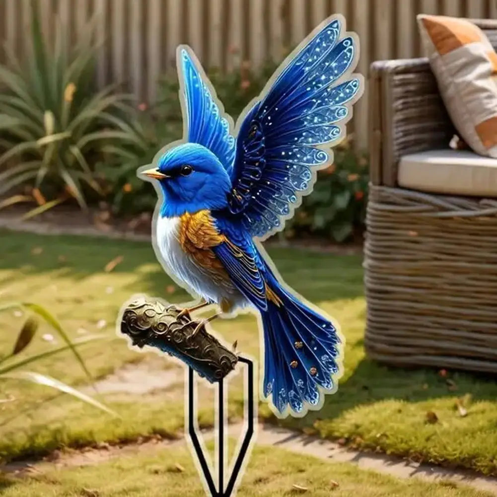 2D Acrylic Duck Garden Stake – Waterproof Bird Ornament Garden Stake Ornament Zpaxo