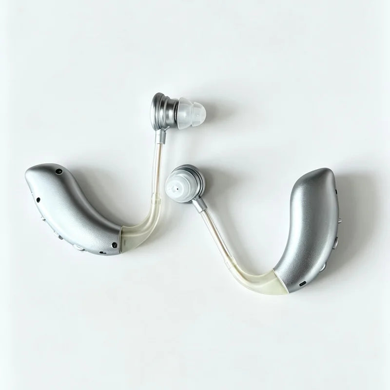 Rechargeable USB Hearing Aid Behind Ear Sound Amplifier Elderly Noise