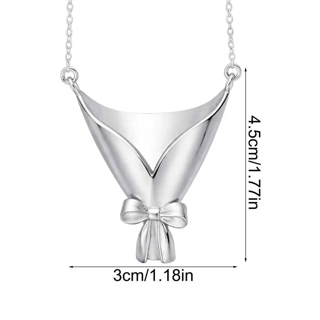 Vase Necklace Fashion DIY Flower Earrings Women Jewelry Pendant Tiny