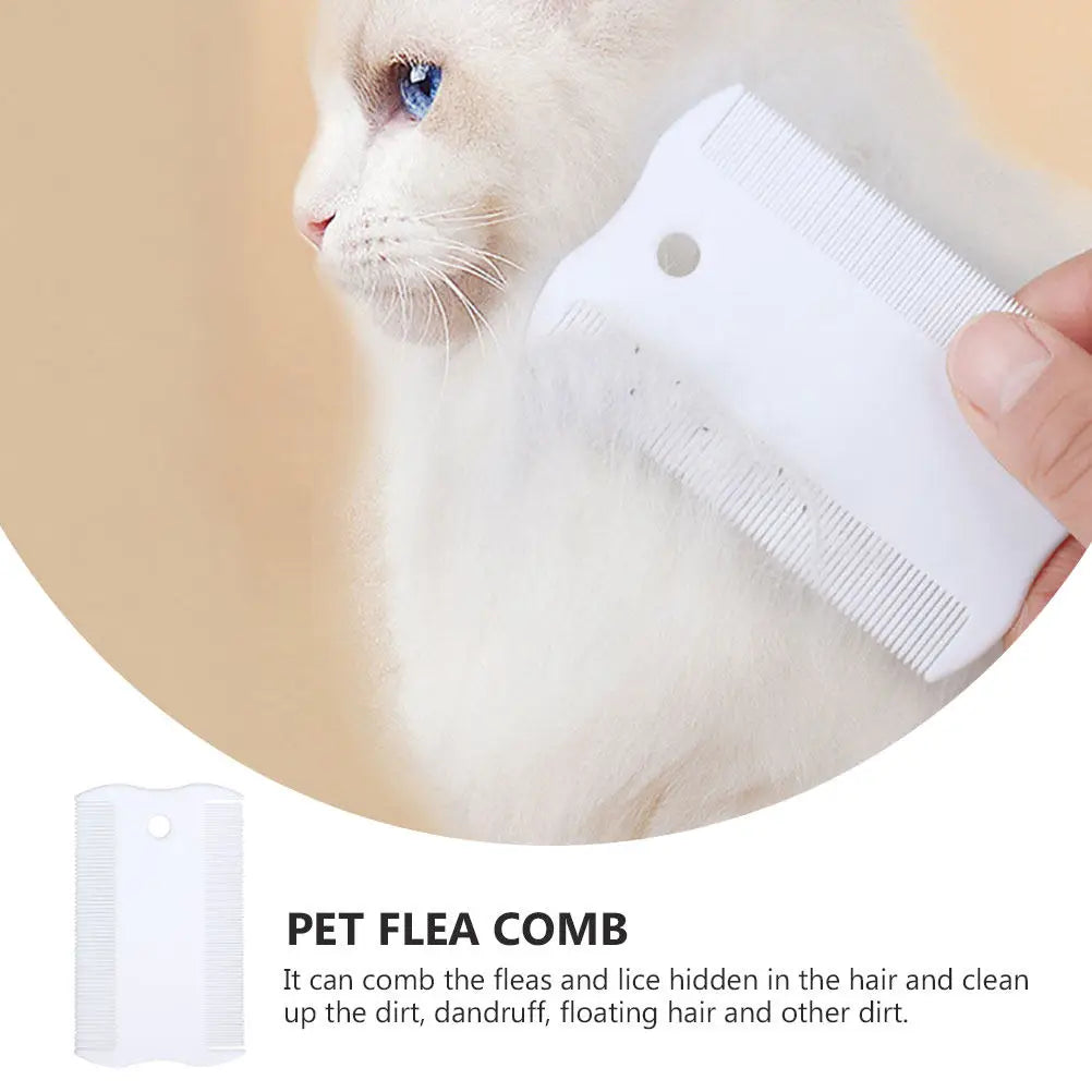 2Sets Pet Grooming Comb Dog Cat Removing Massage Brush Portable Fine