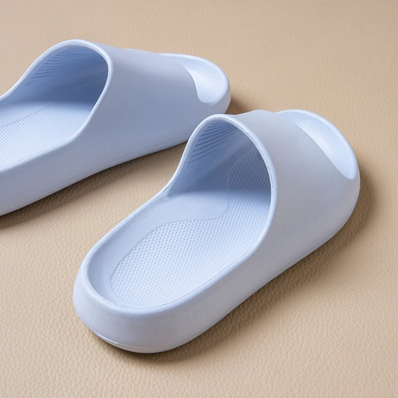 Summer Unisex Lightweight EVA Flip Flops Solid Cloud Feel Non Slip