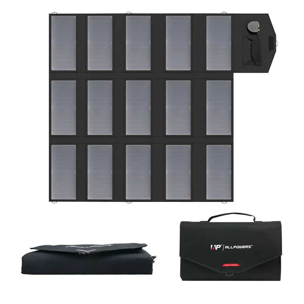 ALLPOWERS 100W 18V 12V Portable Solar Panel Foldable Battery Charger Zpaxo