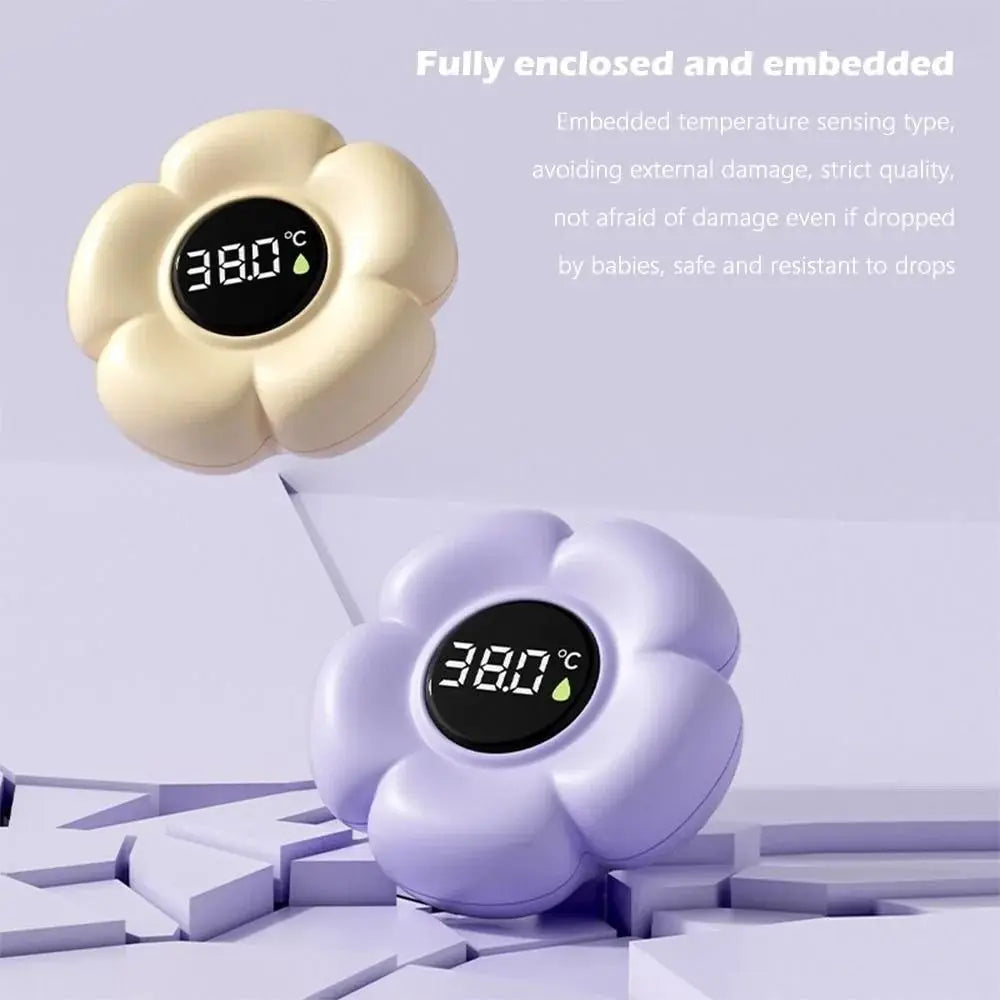 Waterproof Baby Bath Thermometer Flower Shaped Three-color Reminder Zpaxo