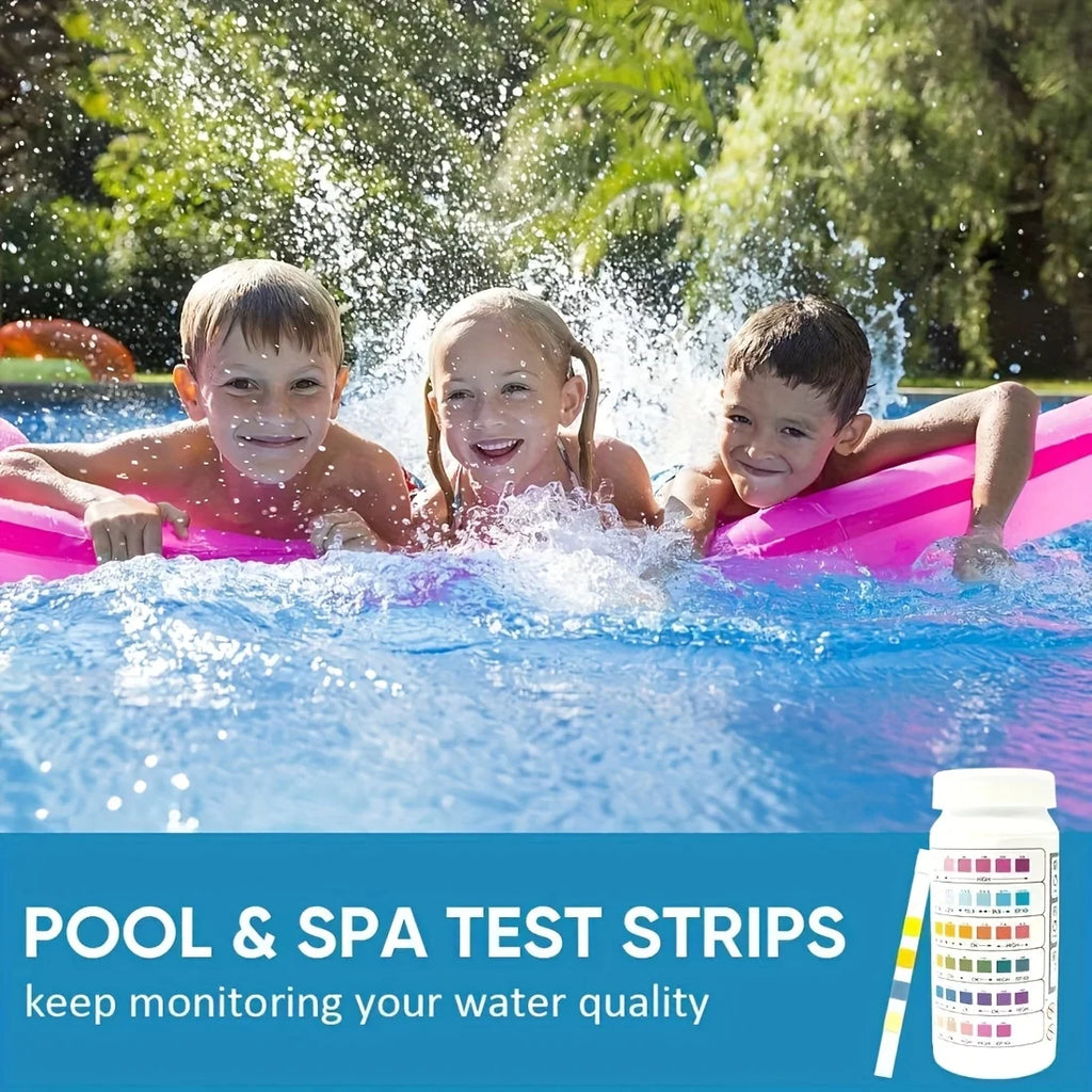 50 Strips 6-in-1 Pool Spa Water Test Accurate Measurement PH Chlorine