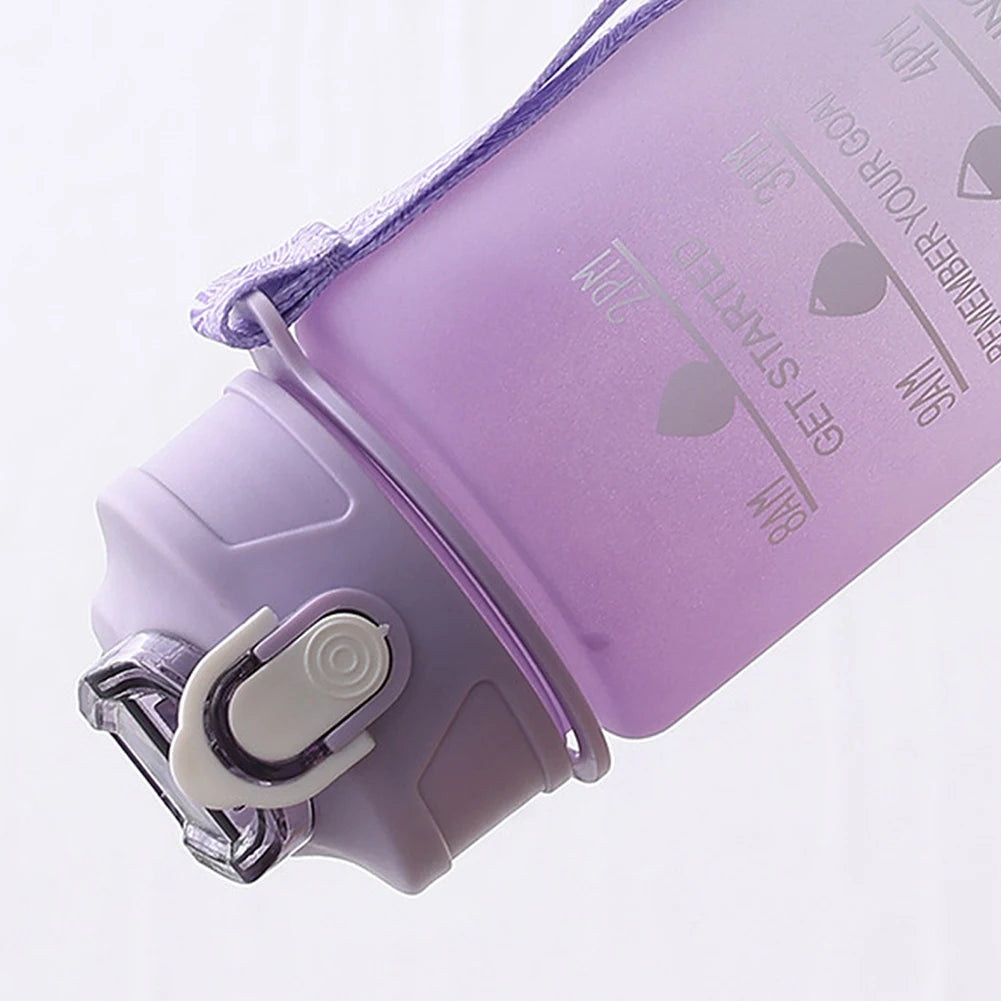 Sports Drink Bottle Frosted Gradient Outdoor Sport Water Reusable