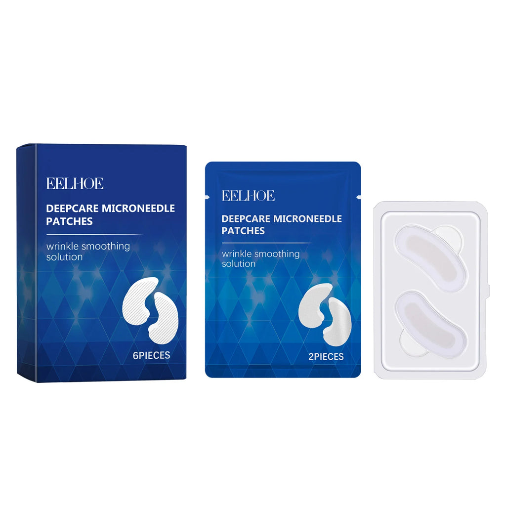 Hyaluronic Acid Microneedle Eye Patches – Dark Circles & Anti-Aging Microneedle Eye Patches Zpaxo 6pieces Boxed