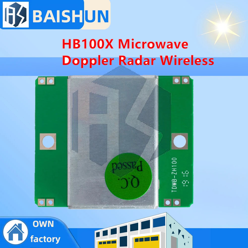 HB100X Microwave Doppler Radar Wireless Module Motion Sensor HB100 Zpaxo