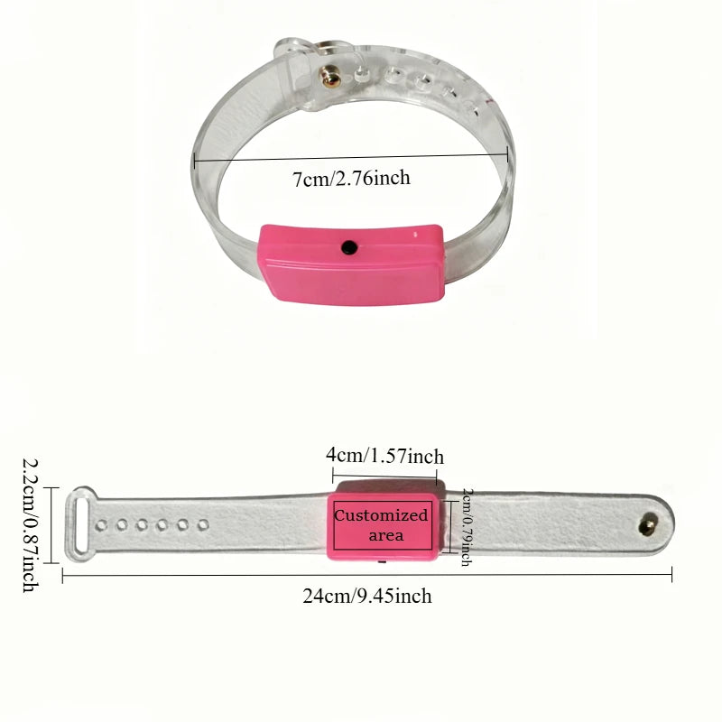 Customized Led Bracelet Glow Perfect Weddings Birthday Parties Party
