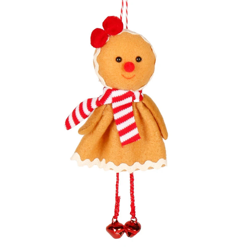 Gingerbread Man Ornament Christmas Tree Figurine Hanging Decorations Zpaxo B